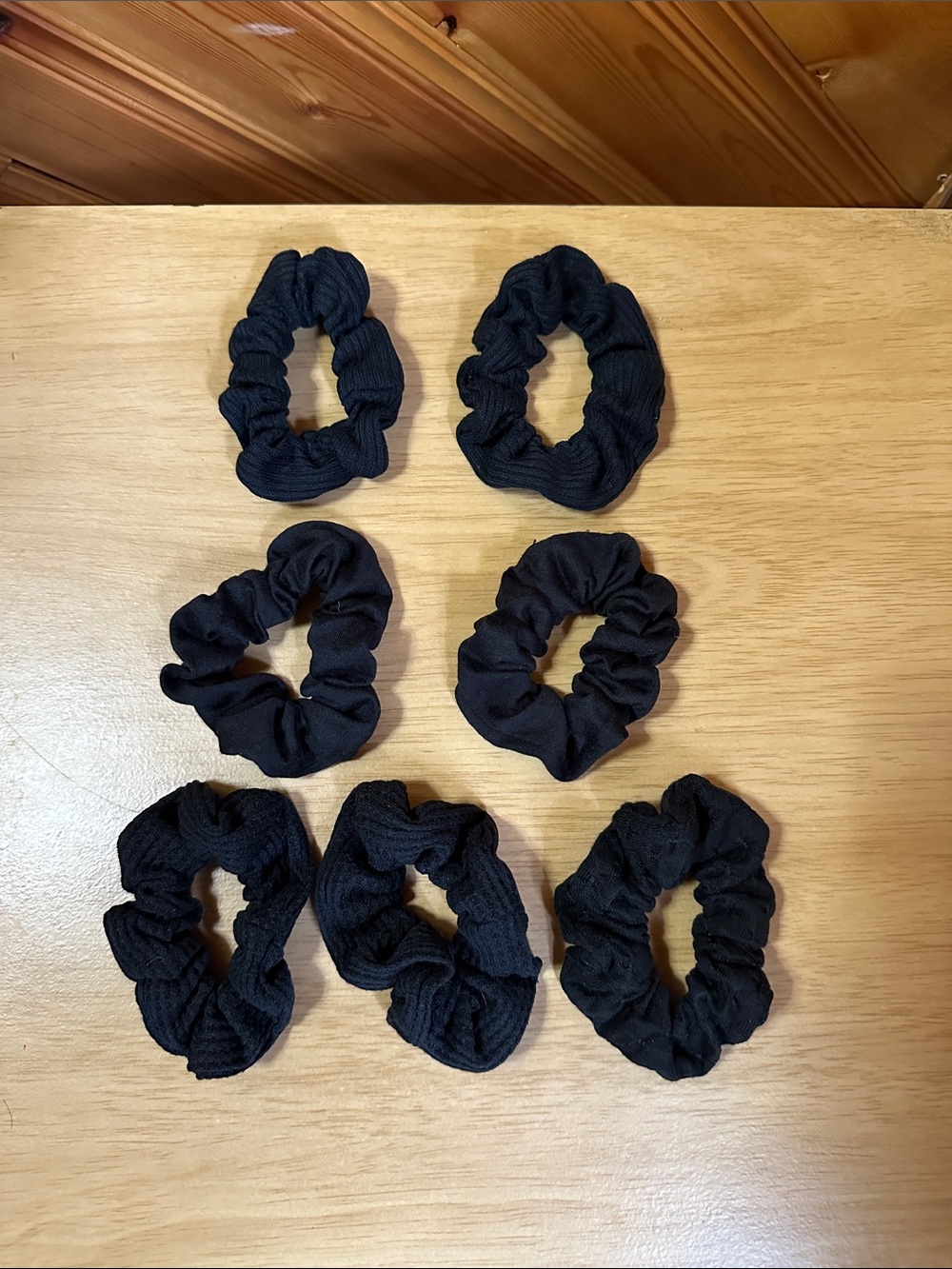 Assorted Black Hair Scrunchies